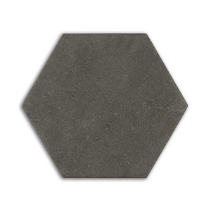 Clay Charcoal Hexagon (6" x 6")