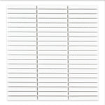Stack White Glossy Mini (3/8" X 3-5/8")