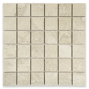 Travertine Biscuit Mosaic (2" X 2")