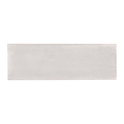 Ariel view of a single salt bars seashell off white subway glossy tile. 