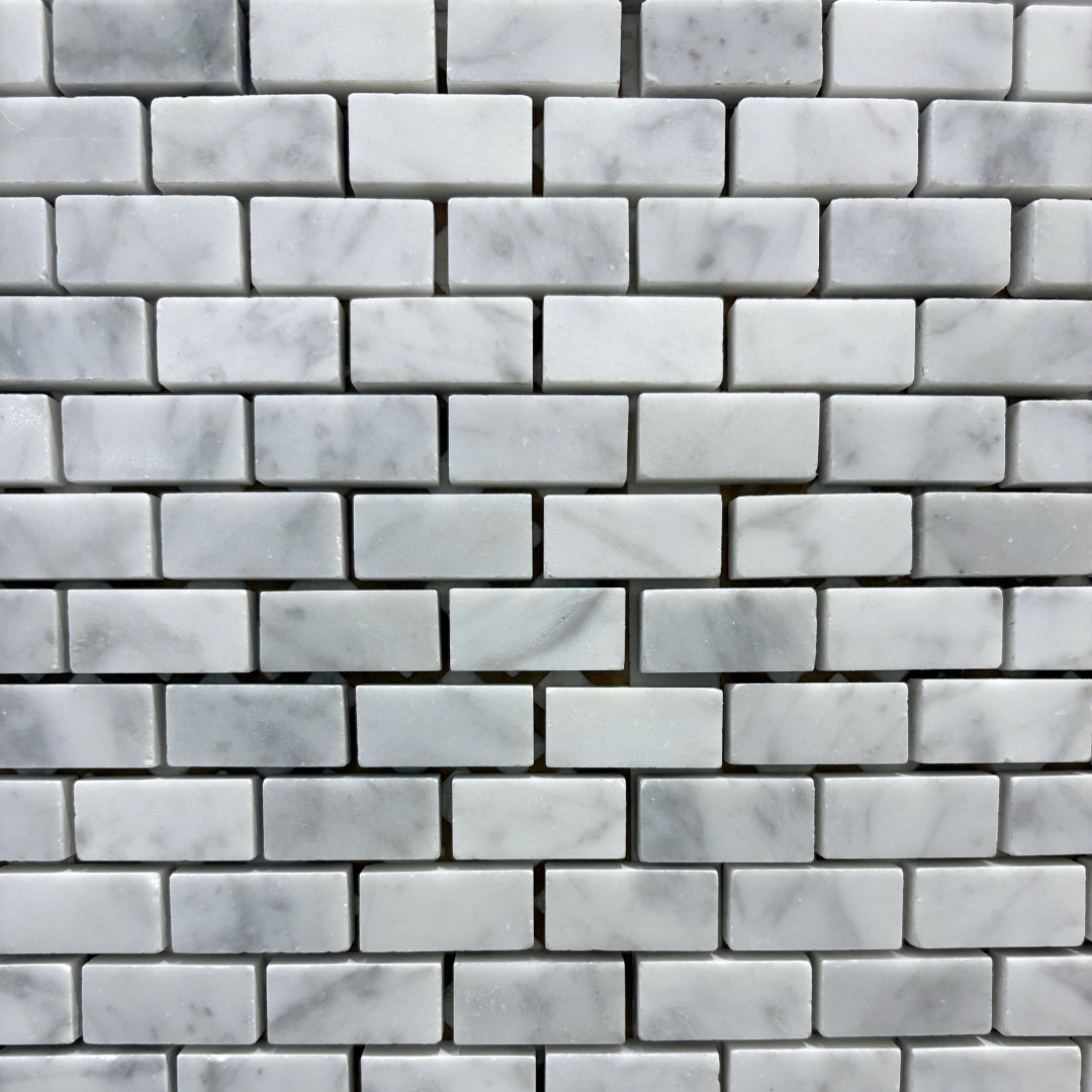 Bianco Carrara Polished (5/8 x 1 1/4) - 30% markdown