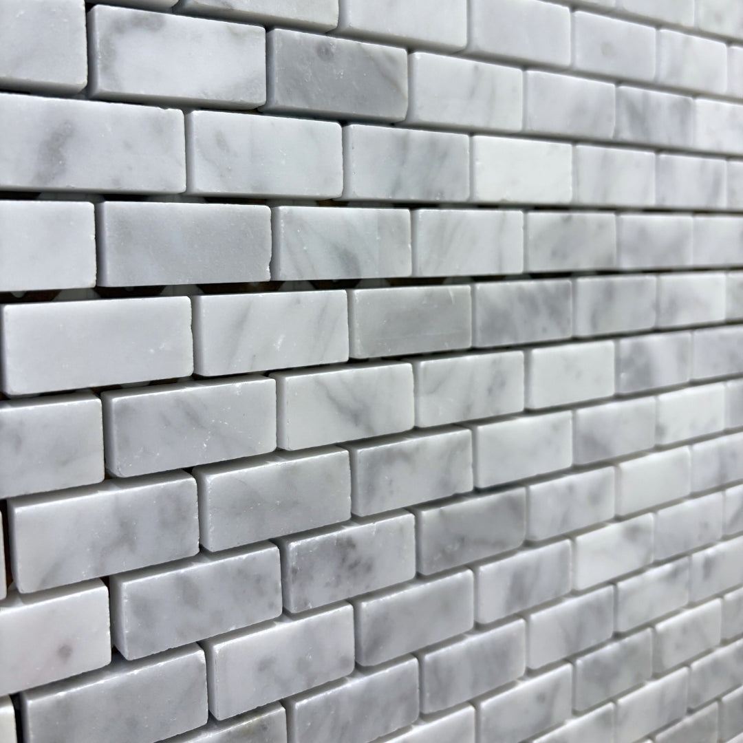 Bianco Carrara Polished (5/8 x 1 1/4) - 30% markdown