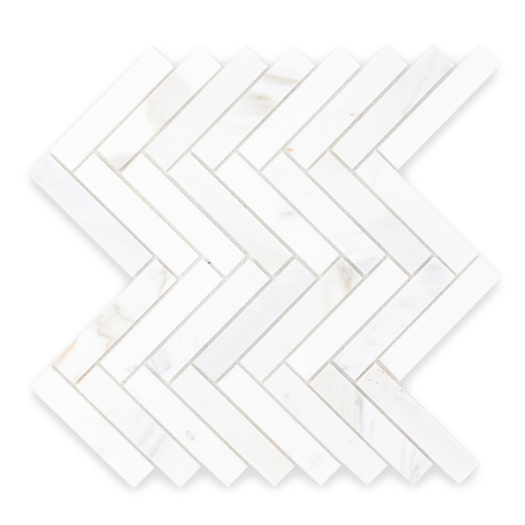 natural stone calatta herringbone mosaic sheet