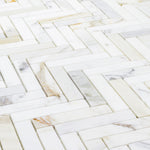Calacatta Herringbone (1" x 4")