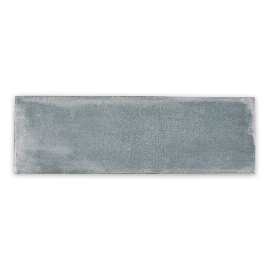 a single 2x6.5 matte cool toned gray subway tile basalt bars
