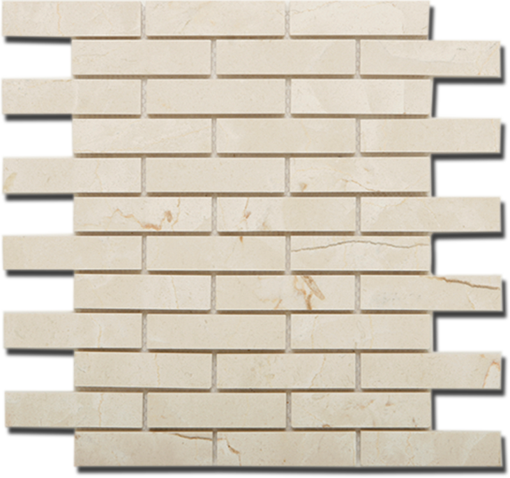Marfil Honed Offset Brick Mosaic (1 x 4) - Sample