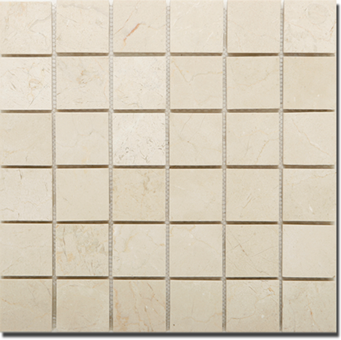 Marfil Honed Square Mosaic (2 x 2) - Sample