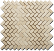 Marfil Polished Herringbone (5/8 x 1 1/4) - Sample