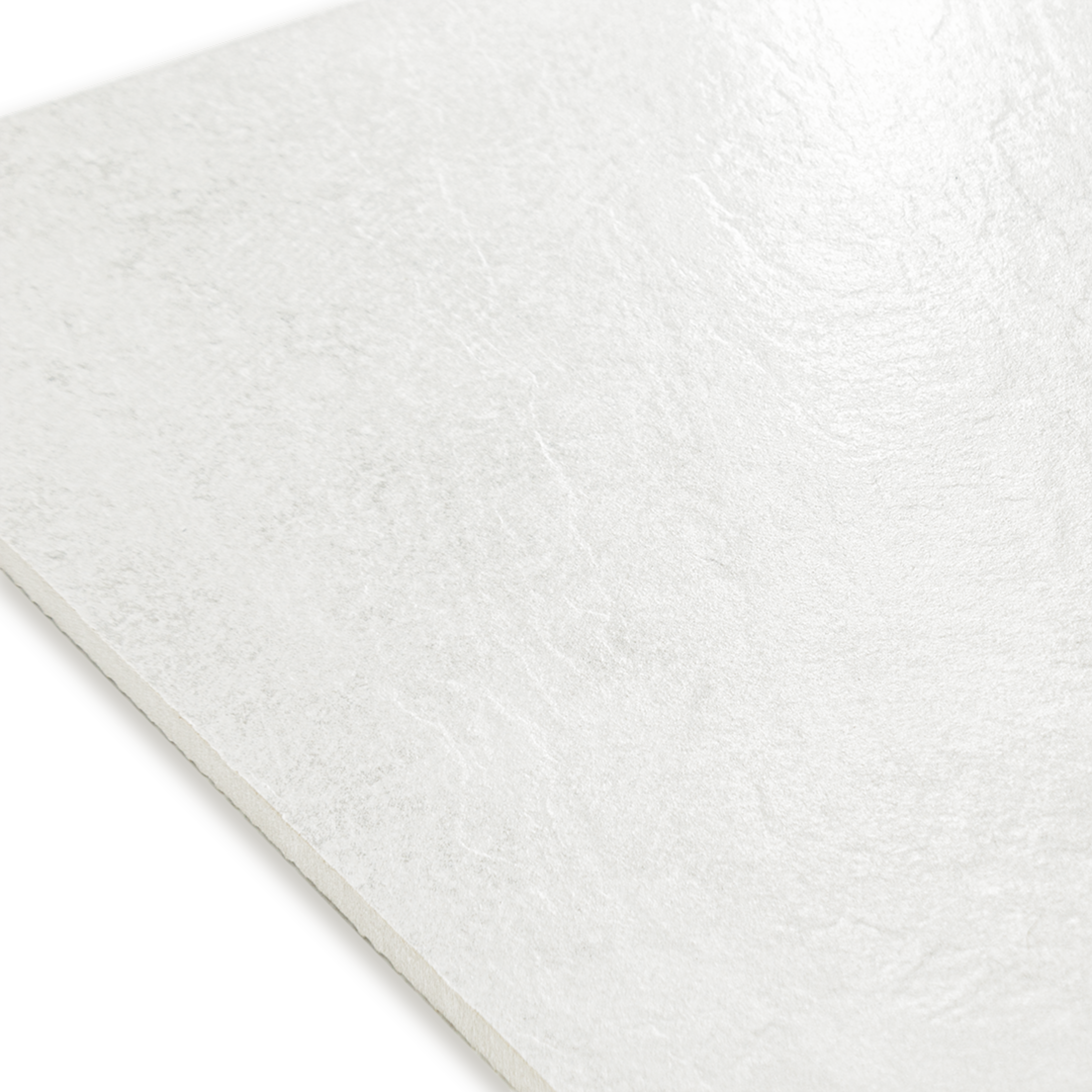 Angled close up of a stone look white tile