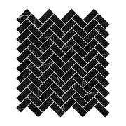 Venetta Marquina Herringbone - Sample