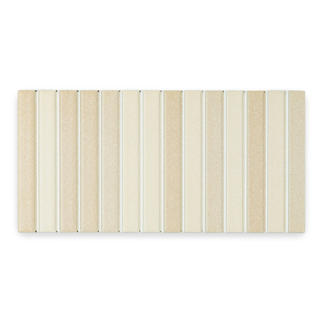a kitkat style panel in matte beige with colour variaiton