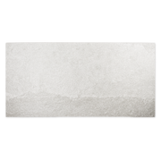 Ariel view of a single 12x24 slate look tile in frost white with subtle texture and pattern. 