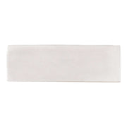 Ariel view of a single pearl coconut white glossy bars subway tile. 