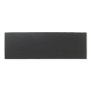 Single tile photo featuring black 4x12  with a soft stone appearance and texture. 