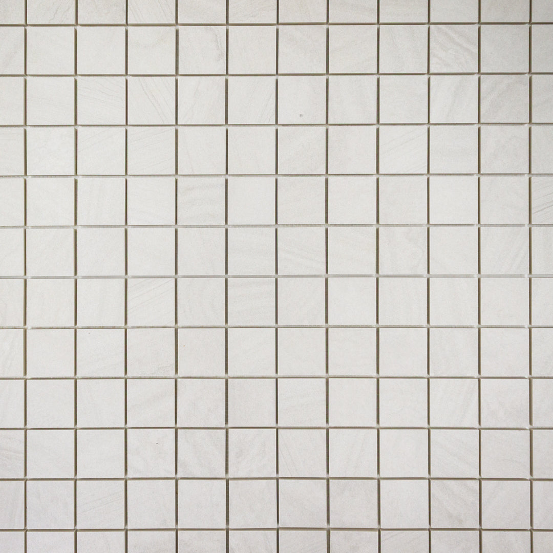 A stone look grey 2x2 mosaic matte