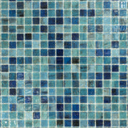 Pool Curacao Glass Mosaic (1" x 1") - Sample