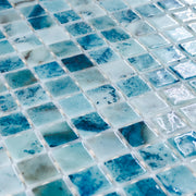 Pool Azure Glass Mosaic (1" x 1")