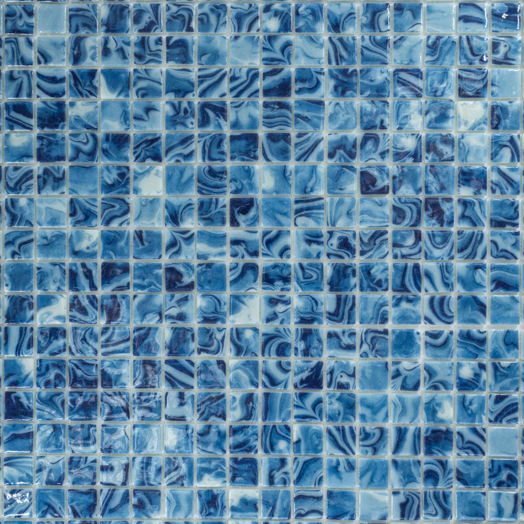 Pool Santorini Glass Mosaic (1
