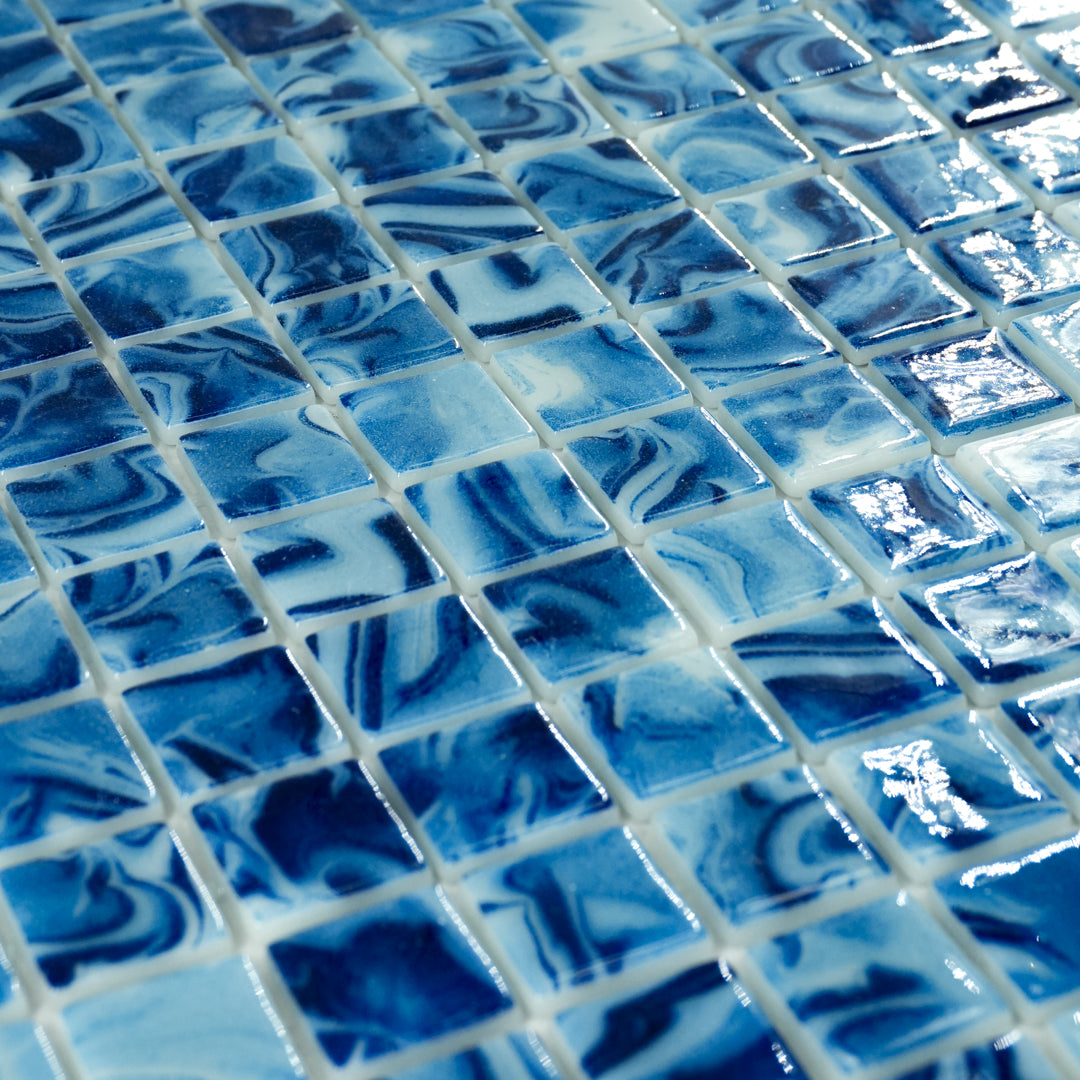 Pool Santorini Glass Mosaic (1