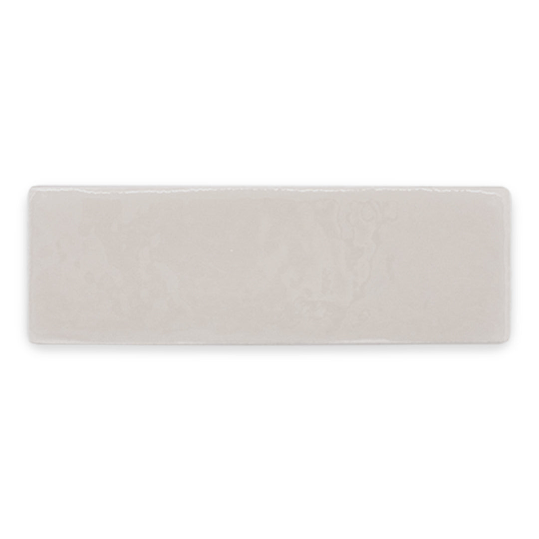 a single 2x6 taupe woodland truffle glossy tile
