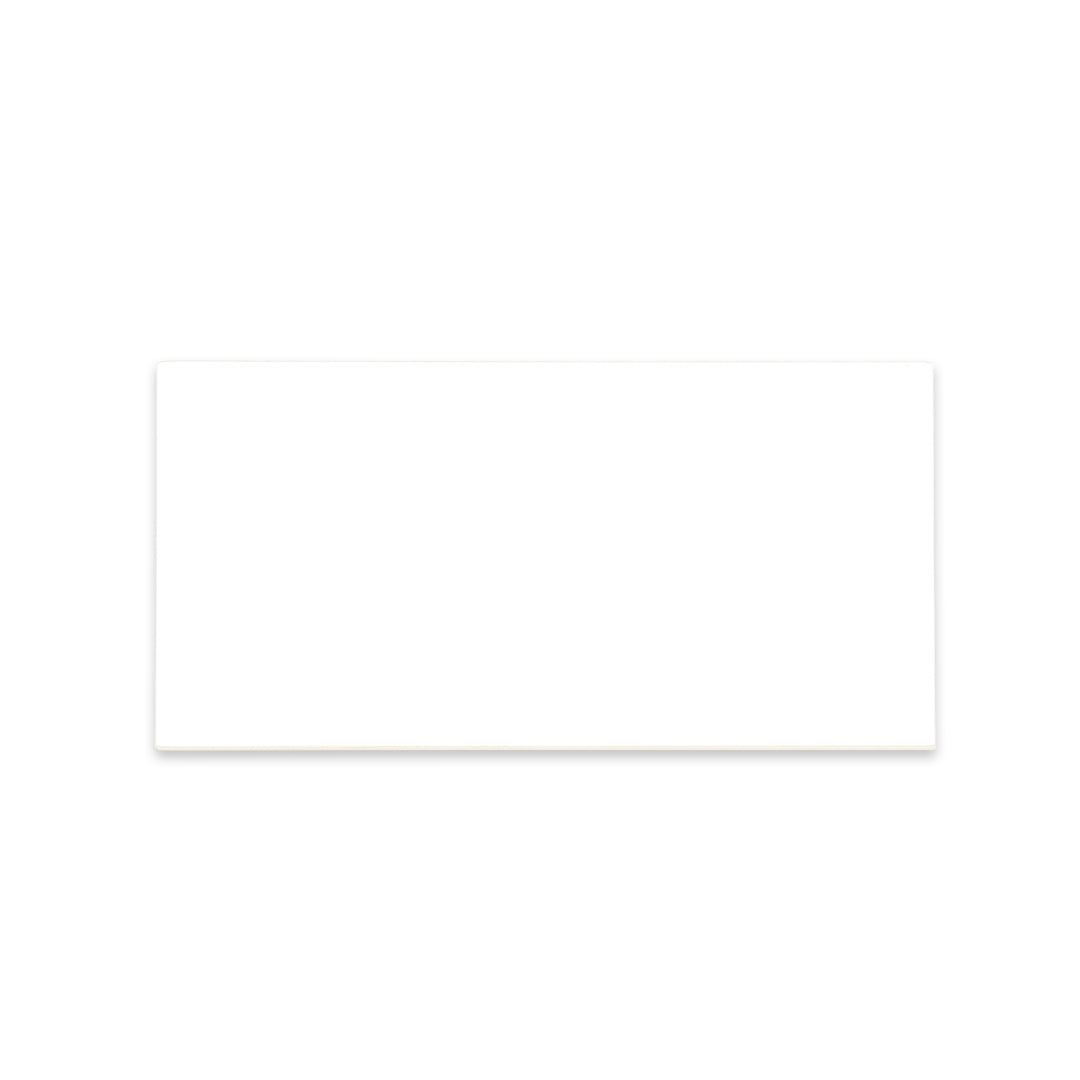 a single 3x6 glossy white subway tile, a classic choice for bathrooms, kitchens, backsplashes and more