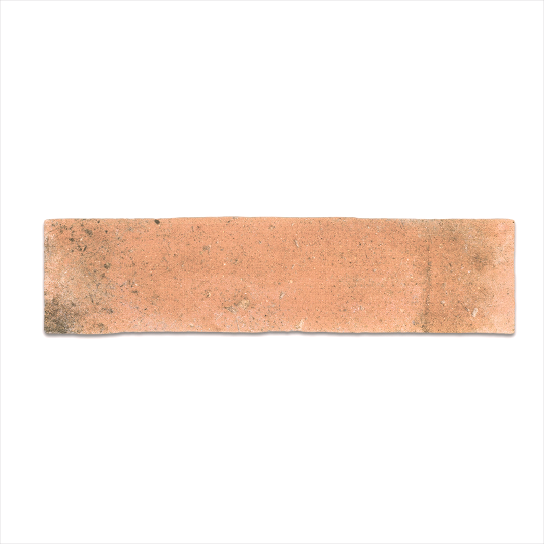 11x2.75 brick clay terracotta stone look tile with dark worn colour variations to look old and historic