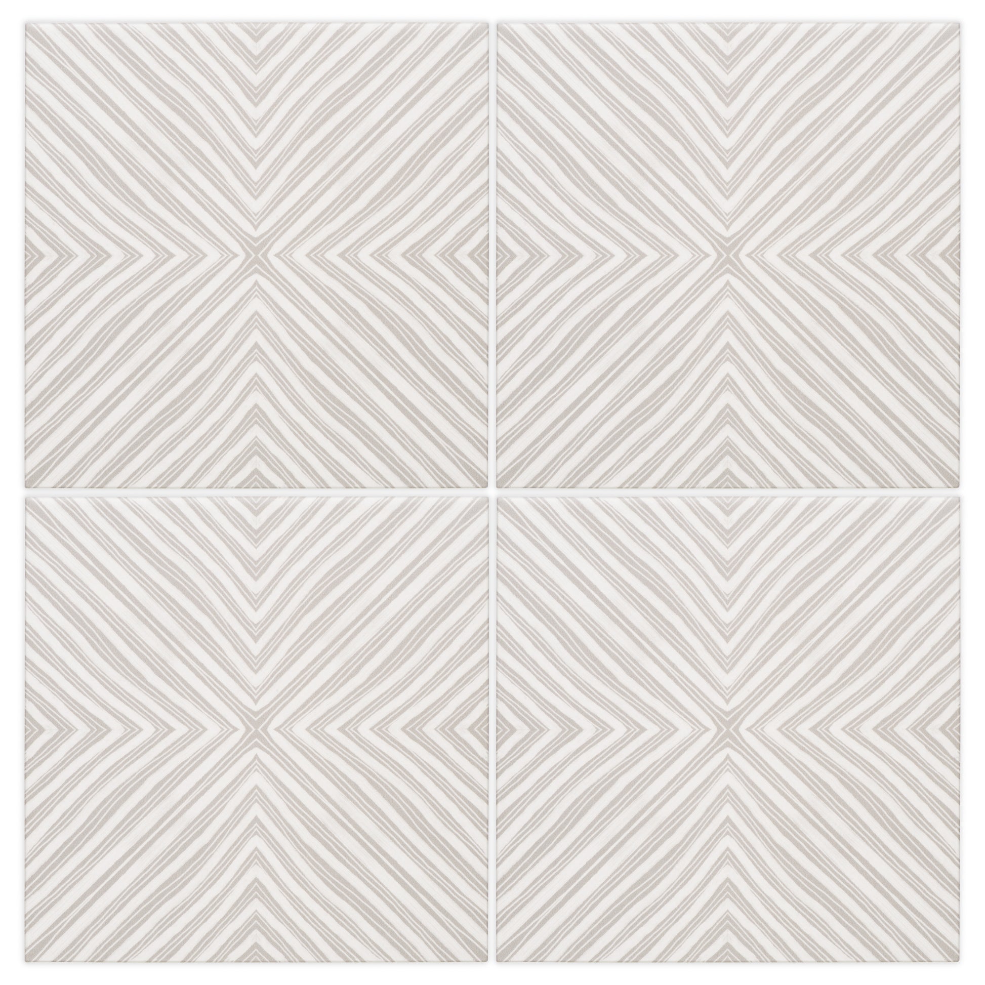 View of four Chex Greyscale classic matte porcelain decorative pattern tile for residential and commercial bathroom and kitchen floor and wall imported from Italy, Self More Decor 12 available from TilesInspired Canada's Online Tile Store delivering across Ontario and Quebec, including Toronto, Montreal, Ottawa, London, Windsor, Kitchener, Muskoka, Barrie, Kingston, Hamilton, and Niagara decoration idea