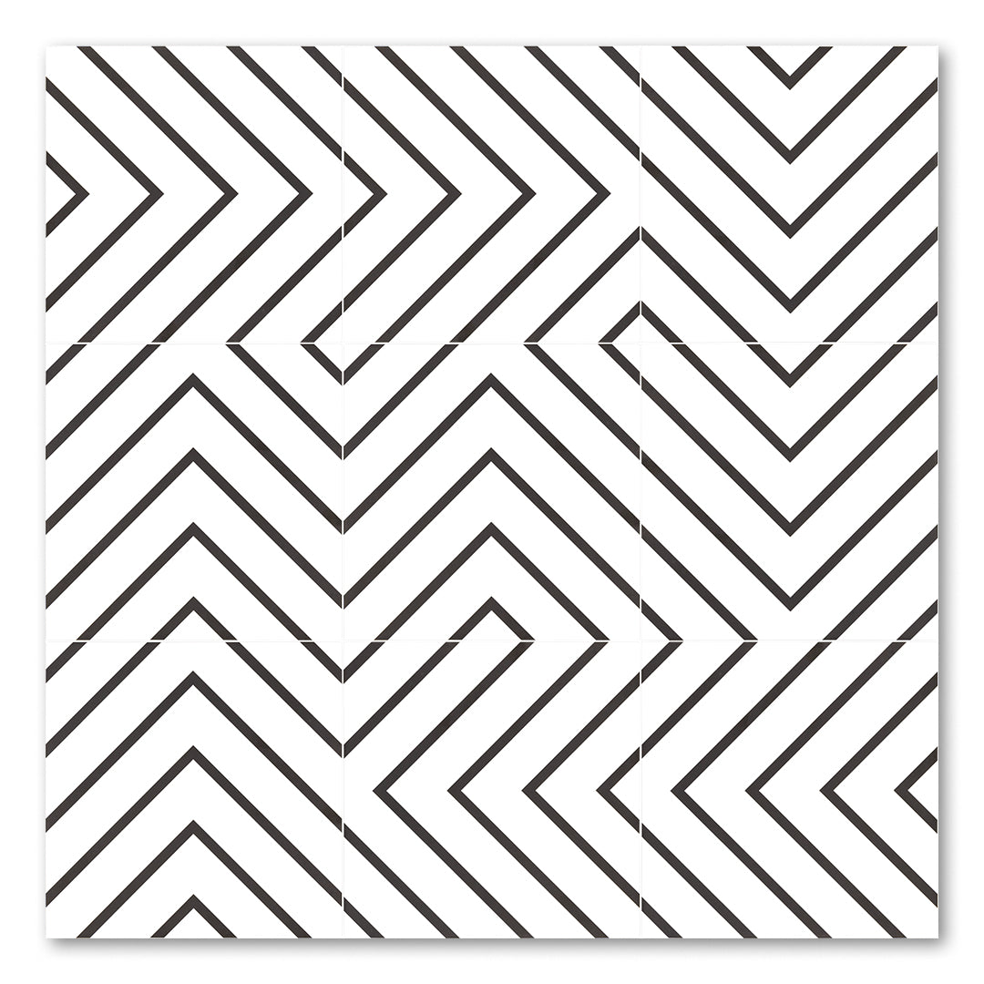Make your own pattern tiles with formation black and white 8x8 geometric tiles