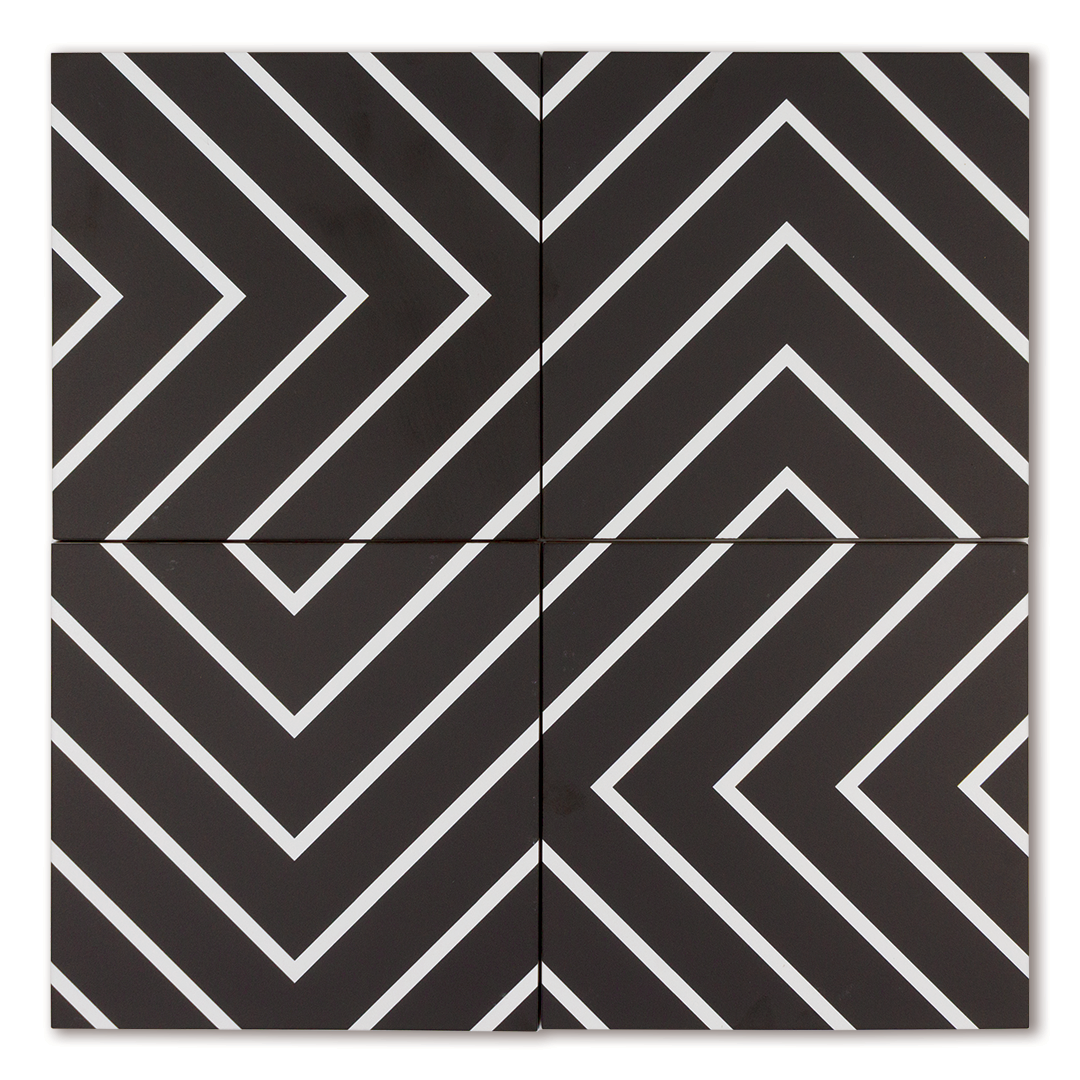 Make your own pattern tiles with formation black and white 8x8 geometric tiles