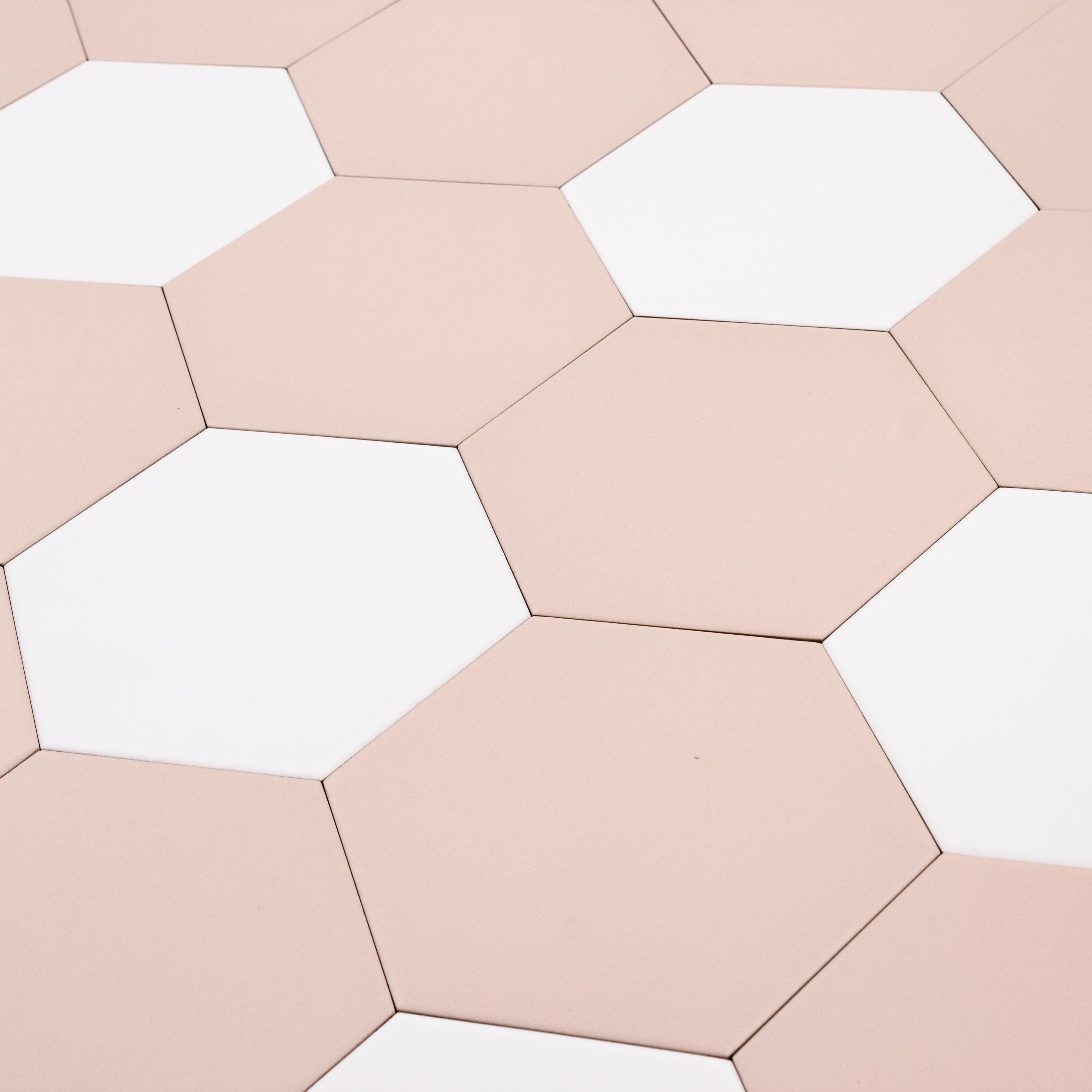 Good Vibes White White modern matte porcelain hexagon tile for residential and commercial bathroom and kitchen floor and wall imported from Spain, Cevica Good Vibes White available from TilesInspired Canada's Online Tile Store delivering across Ontario and Quebec, including Toronto, Montreal, Ottawa, London, Windsor, Kitchener, Muskoka, Barrie, Kingston, Hamilton, and Niagara decoration idea