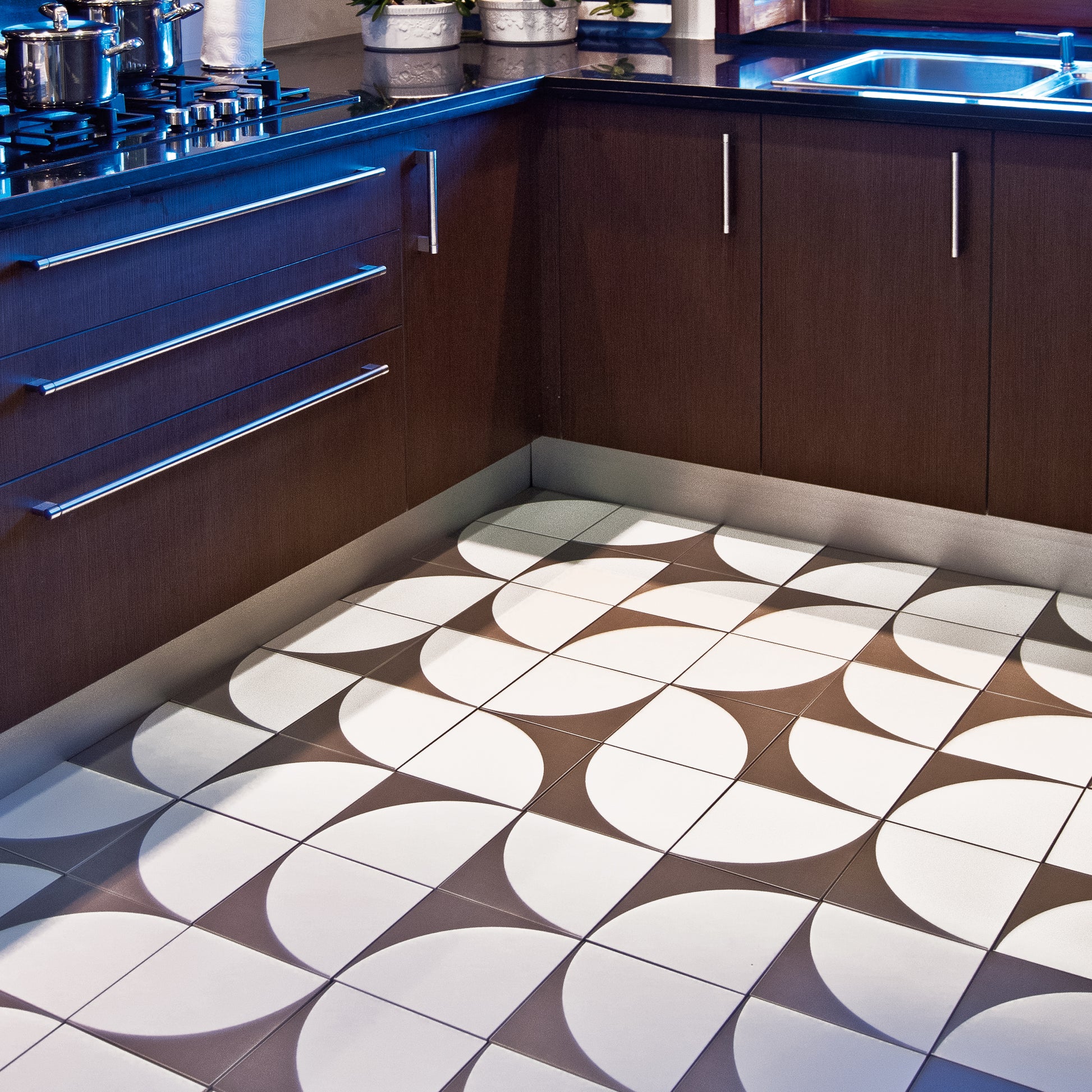 Harvest Moon Grey and White modern matte porcelain decorative pattern tile for residential and commercial bathroom and kitchen floor and wall imported from Portugal, Kerion Décor Lune Graphite available from TilesInspired Canada's Online Tile Store delivering across Ontario and Quebec, including Toronto, Montreal, Ottawa, London, Windsor, Kitchener, Muskoka, Barrie, Kingston, Hamilton, and Niagara renovation idea