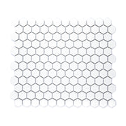 Hexa-Dot 1" Hexagon White modern matte porcelain mosaic for residential and commercial bathroom and kitchen floor and wall imported from China, Anatolia available from TilesInspired Canada's Online Tile Store delivering across Ontario and Quebec, including Toronto, Montreal, Ottawa, London, Windsor, Kitchener, Muskoka, Barrie, Kingston, Hamilton, and Niagara decoration idea