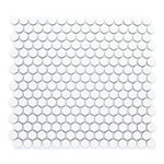 Polka-Dot Penny Round White