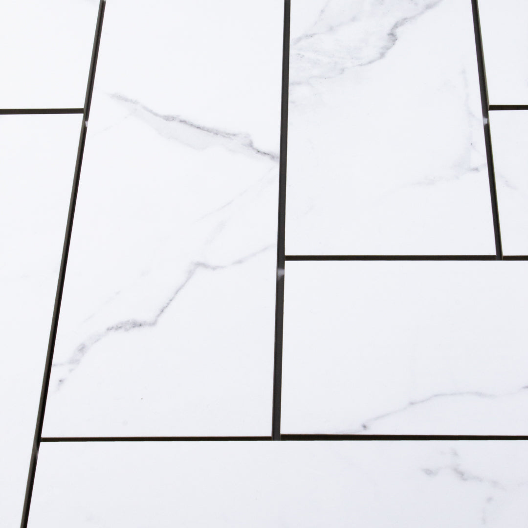 Statuario (4" X 12") White and Grey modern glossy porcelain marble & wood for residential and commercial bathroom and kitchen floor and wall imported from China, Anatolia  available from TilesInspired Canada's Online Tile Store delivering across Ontario and Quebec, including Toronto, Montreal, Ottawa, London, Windsor, Kitchener, Muskoka, Barrie, Kingston, Hamilton, and Niagara decoration idea