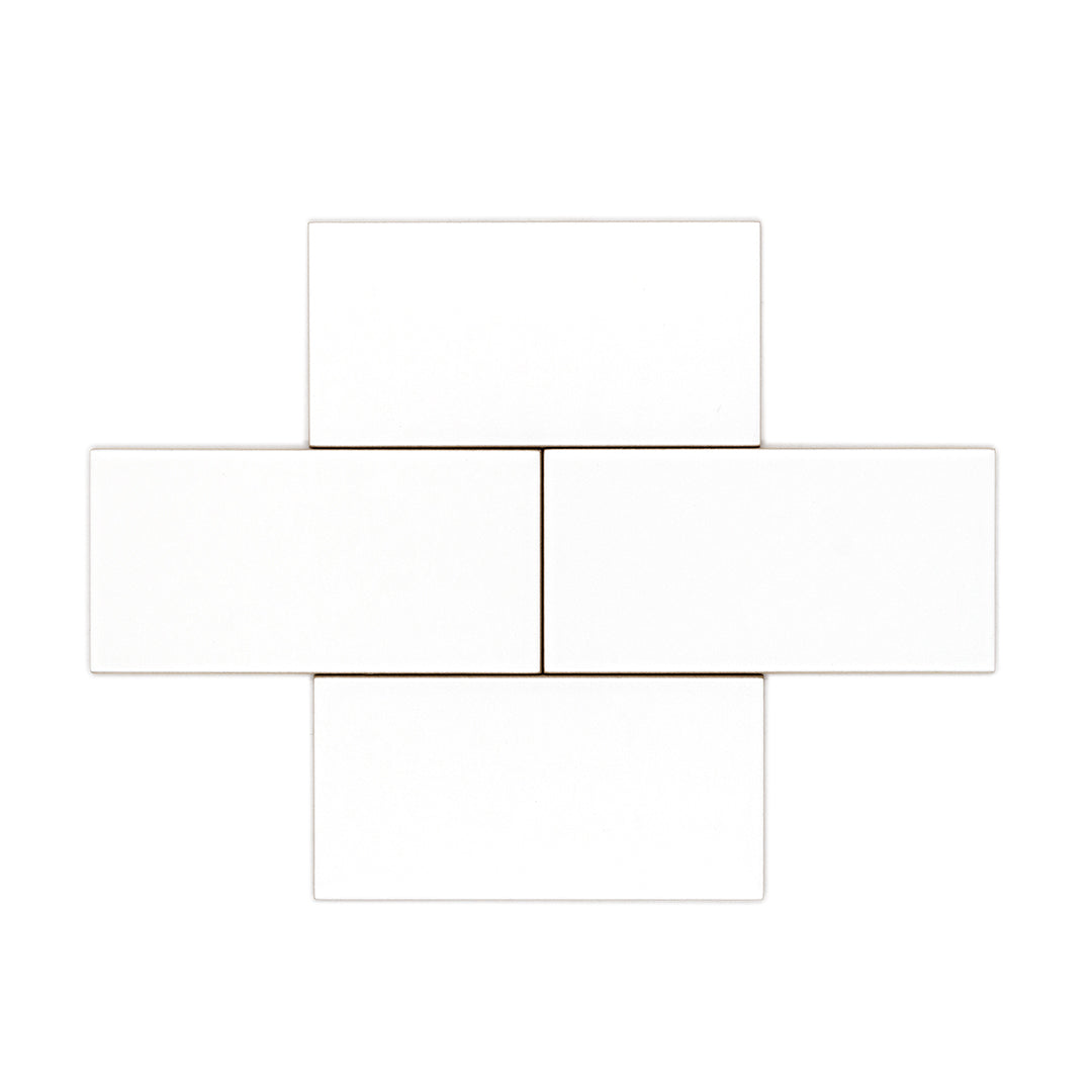 Subway - White Matte (3" X 6")