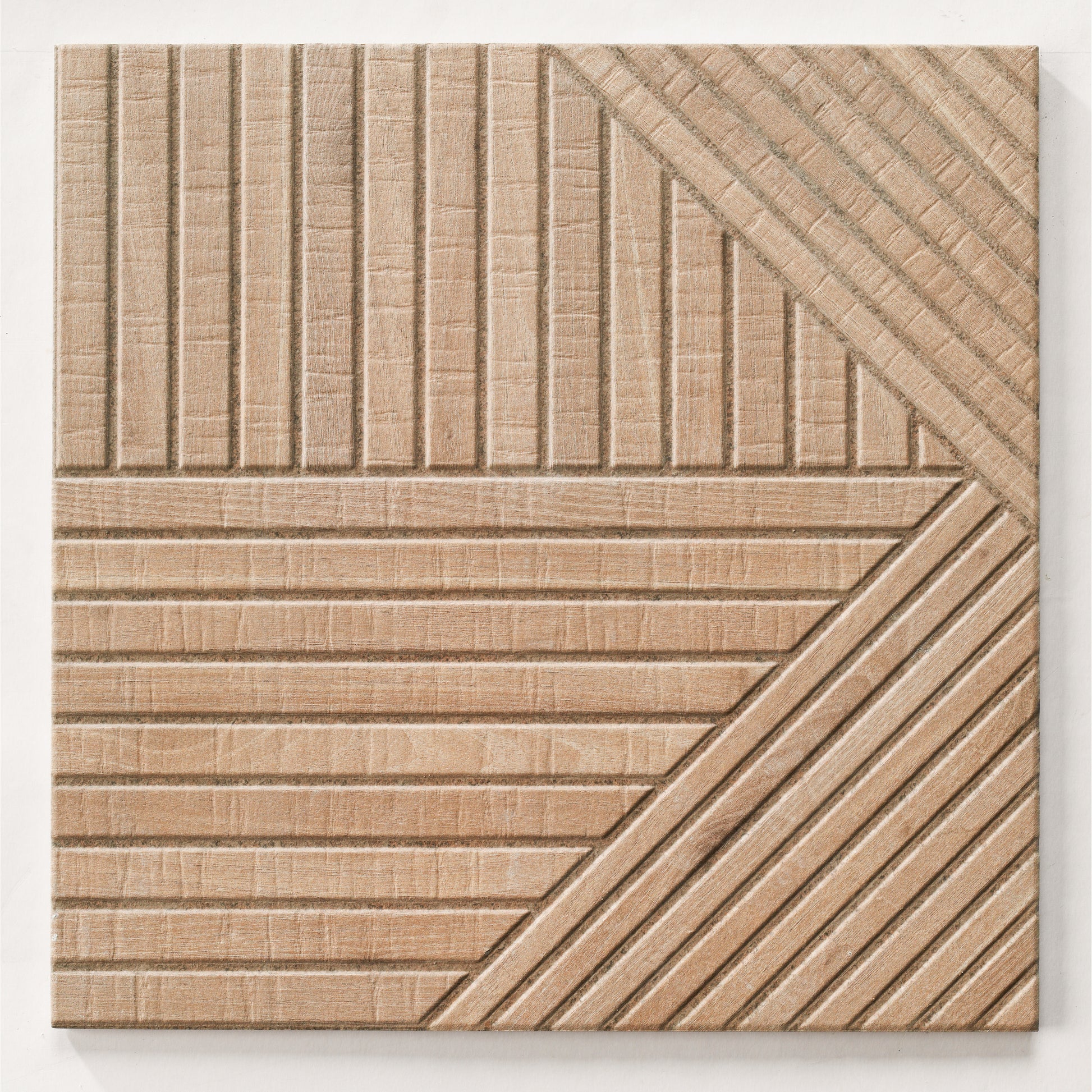 17.5" x 17.5" Spain Realonda Porcelain Wooden Style for Residential & Commercial Walls and Residential Floors In Bamboo/Oak - Product image