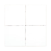 Zellige Crisp White Gloss (4.5" X 4.5") - Sample